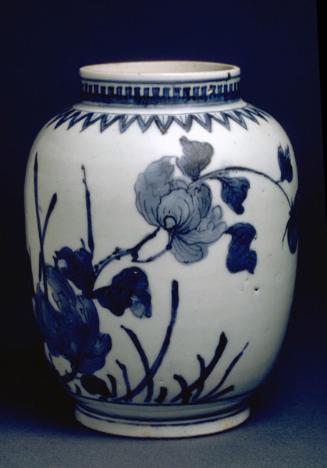 Jar with peony decoration