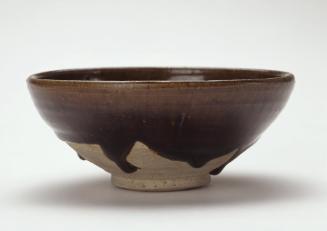 Bowl with black streaks