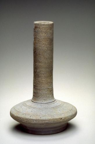 Bottle with elongated, cylindrical neck