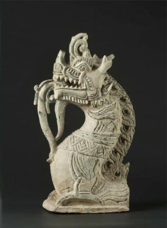 Architectural ornament in the form of a mythical serpent