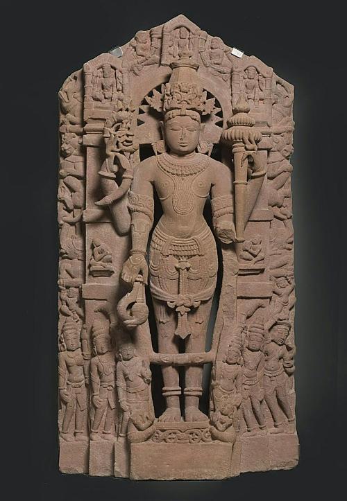 The Hindu deity Vishnu