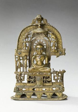 Miniature Shrine with Jain teachers