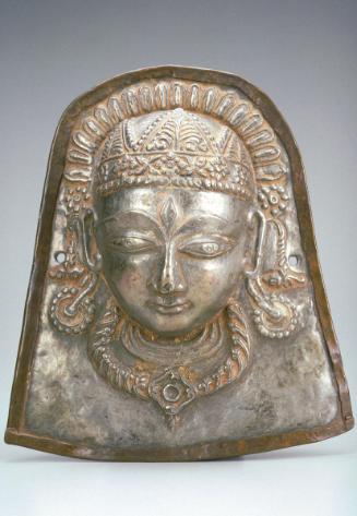 Mask (mohra) of the Hindu deity Devi