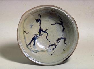 Bowl with design of grasses