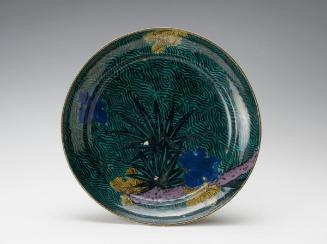 Dish with leaf decoration