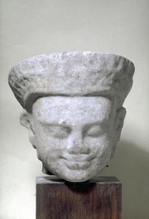 Head of a male deity