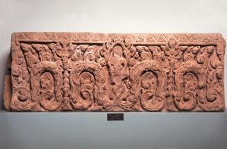 Lintel with the Hindu deity Vishnu riding Garuda