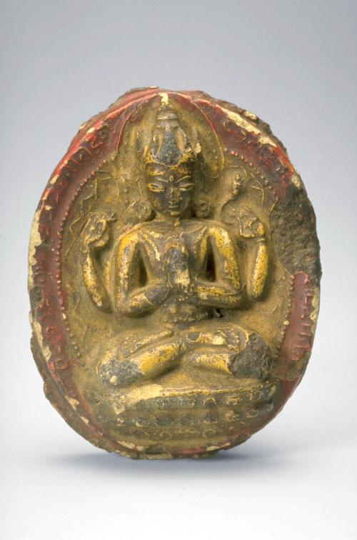 Molded plaque of the bodhisattva Avalokiteshvara