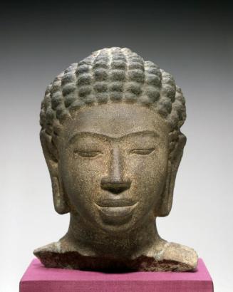 Head of a Buddha image