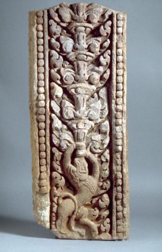 Fragment of a pilaster with lion