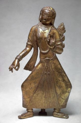 The Hindu deity Parvati as a dancer