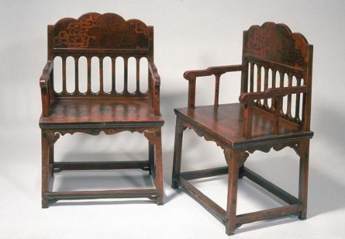 Chair, one of a pair