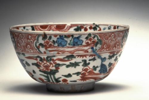 Bowl with lotus pond