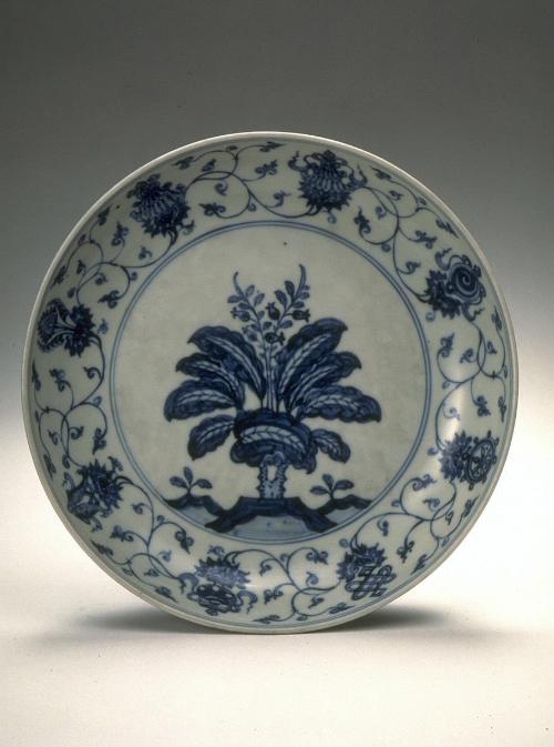 Dish with the Eight Buddhist Symbols