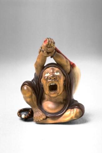 Daruma (Bodhidarma) yawning