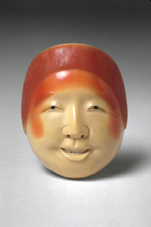 Enmei Kaja (a character in Okina dance) mask