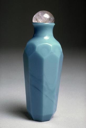 Faceted snuff bottle