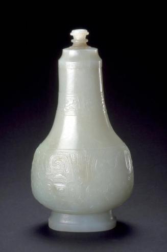 Bottle with animal masks