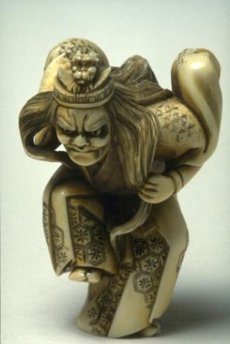 Noh actor in the role of a dragon deity