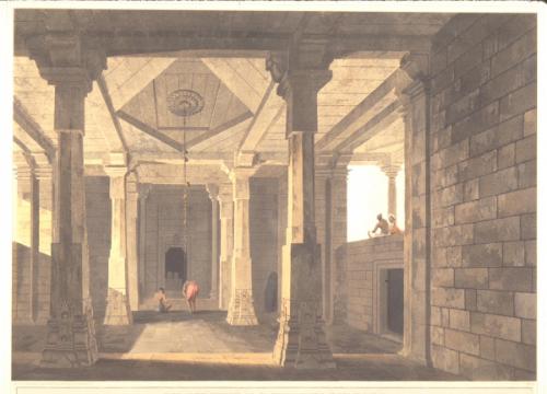 Interior of a Hindoo Temple from Antiquities of India