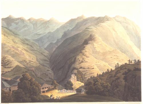 House of Rana of Cote, Goora (from Views of the Himala Mountains)