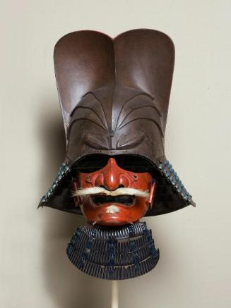 Samurai helmet with a half-face mask