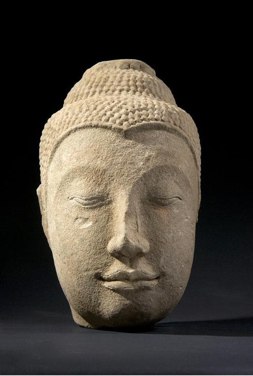 Head of a Buddha image