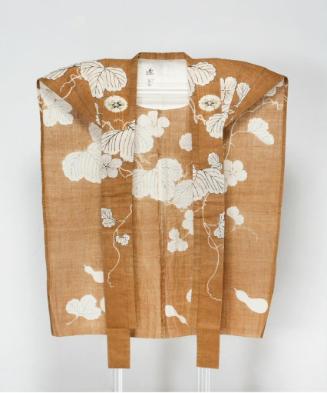 Kyogen theatrical vest (kataginu) with hanging gourds motif