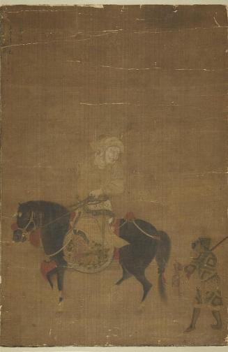 Foreign Hunter on Horseback with Attendant