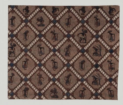 Lower garment with wayang figures (kain panjang)