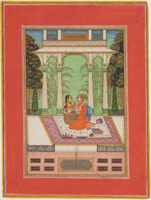 A princely couple on a terrace