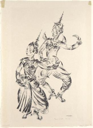 Courtiers. (Cambodian Dancers).