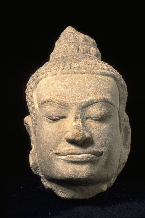 Head of a Buddha image