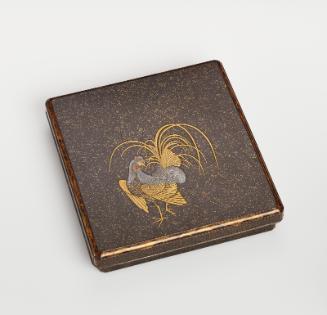 Writing box with rooster