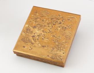 Writing box with landscape