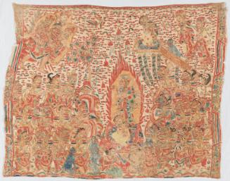 Sita's trial by fire, from the Balinese version of the Ramayana,