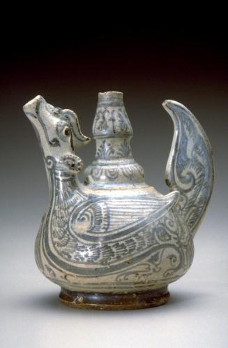 Pouring vessel (kendi) in form of bird