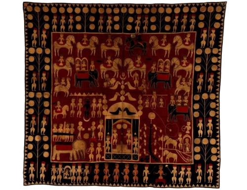 Shrine cloth (kanduri) offered to the mausoleum of the Muslim warrior saint Sayyid Salar Masud