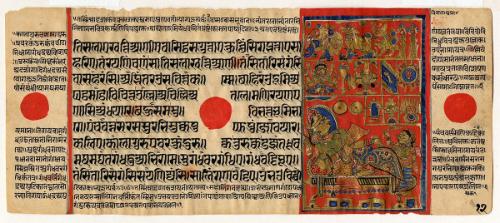 The fourteen lucky dreams, from a manuscript of the Kalpasutra (Book of Ritual)