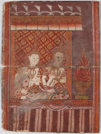 The tale of Chandakumara,  from a manuscript of scenes from the last ten previous lives of the Buddha