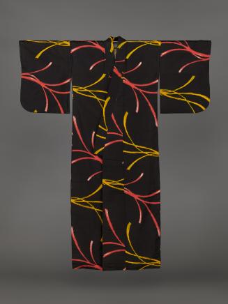 Kimono with paper strip (noshi) design