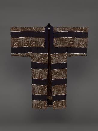 Man's under-robe (nagajuban) with geometric designs