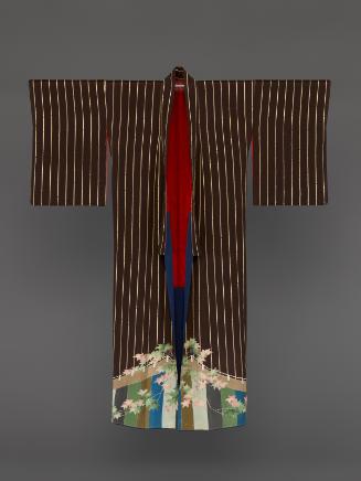 Kimono with bamboo and outdoor curtain design