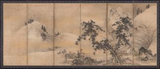 Landscape with the poets Tao Yuanming and Lin Hejing, one of a pair