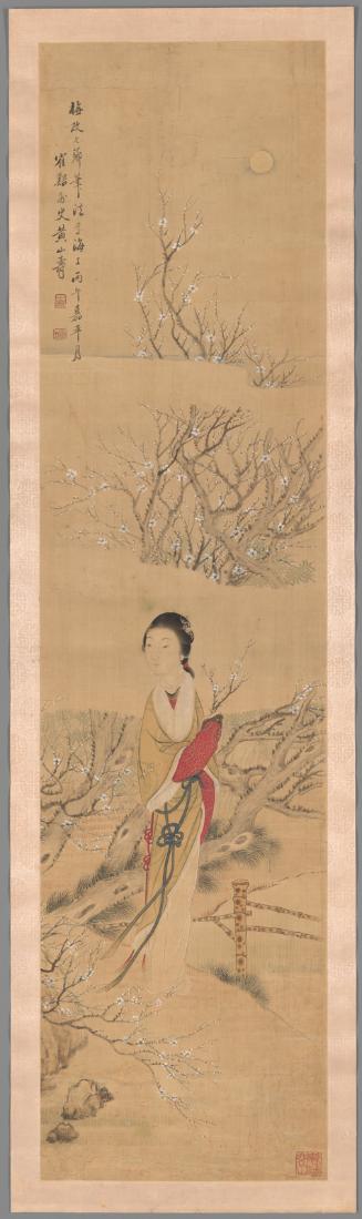 Collecting Plum Flowers in Winter