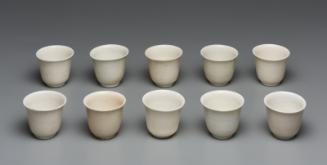 Set of ten cups