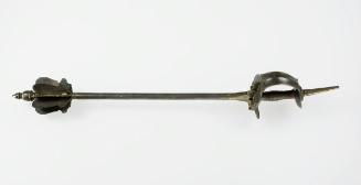 Flanged mace with a basket hilt