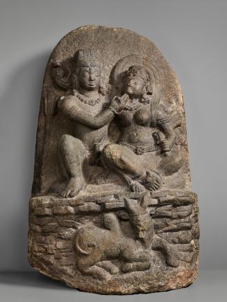 The Hindu god Shiva with the goddess Parvati