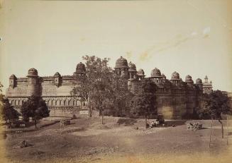 General view of the Man Mandir in the Gwalior Fort