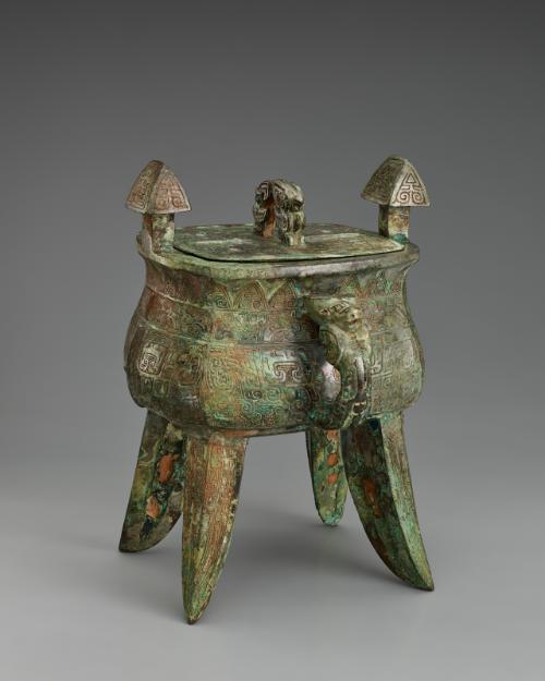 Ritual food vessel (fangjia) with lid